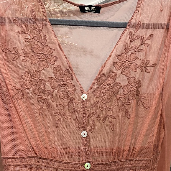 Embroidered Button-up Duster - Picture 4 of 5